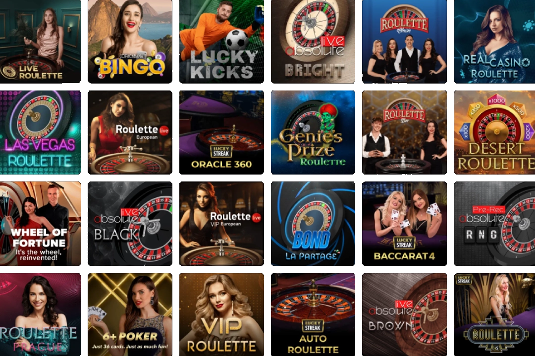 Live Casinotafels bij HolyLuck Casino
